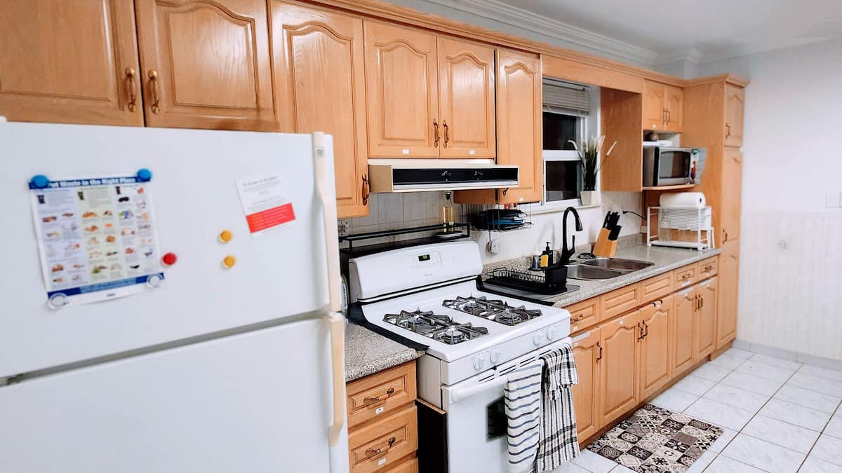 Shared kitchen upstairs